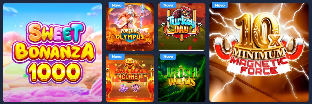 Biblioteca de jogos de mesa, slots e casino ao vivo