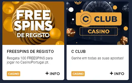 Rodadas grátis atribuídas após registo ou depósito